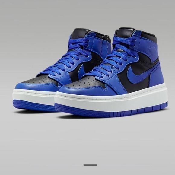 Nike Air Jordan 1 Elevate High Platform Sz 5.5 Darkash/ Hyper Royal Aesthetic - Picture 1 of 9